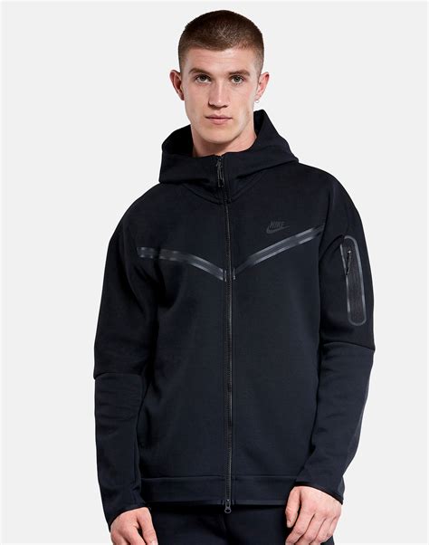 nike tech zwart fleece|tech fleece hoodie.